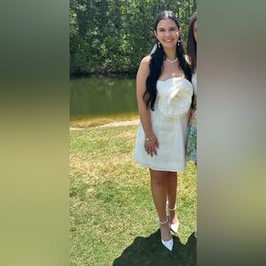 Show Me Your MuMu White Strapless Sundress Mini